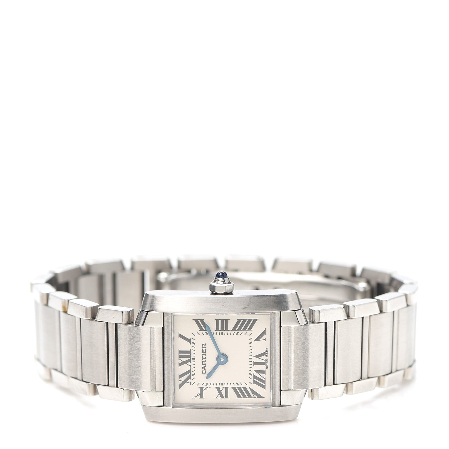 Stainless Steel 20mm Tank Francaise Quartz Watch