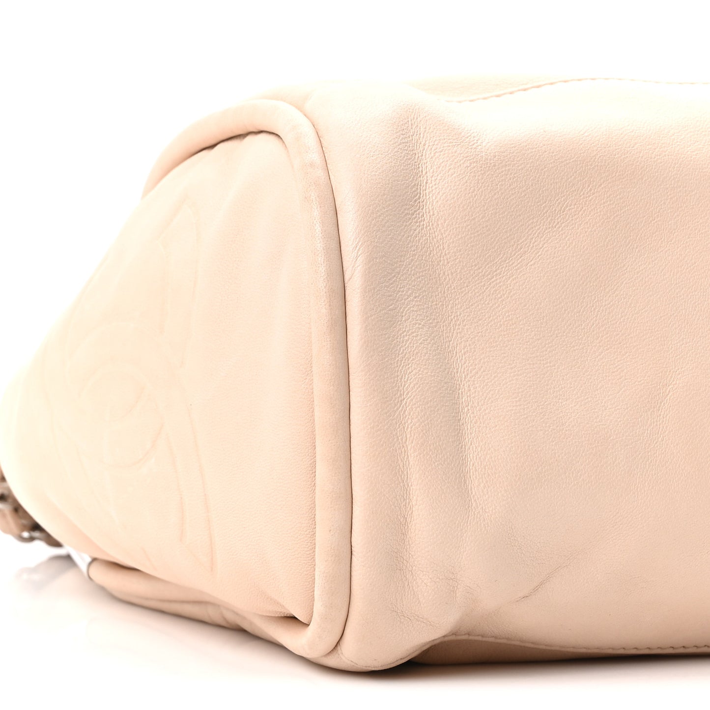 Lambskin Large Ultimate Soft Tote Beige