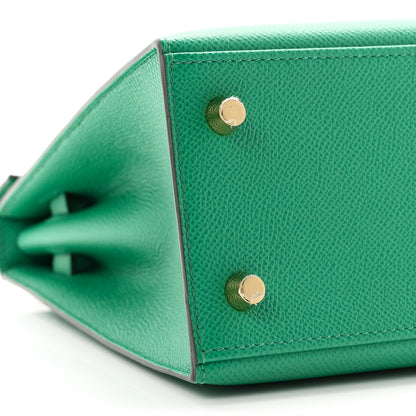 Hermes Epsom Kelly Sellier 25 Vert Jade 9 of 11