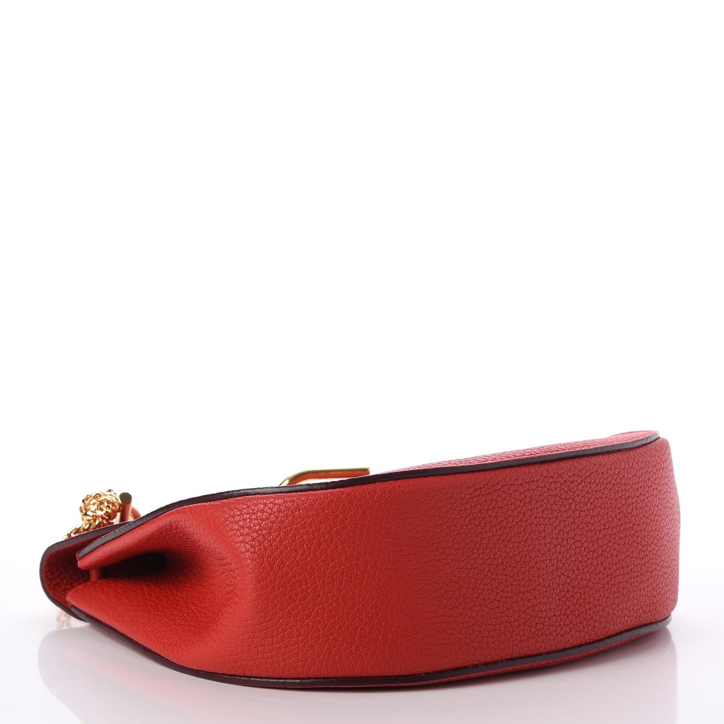 Grained Lambskin Medium Drew Shoulder Bag Plaid Red
