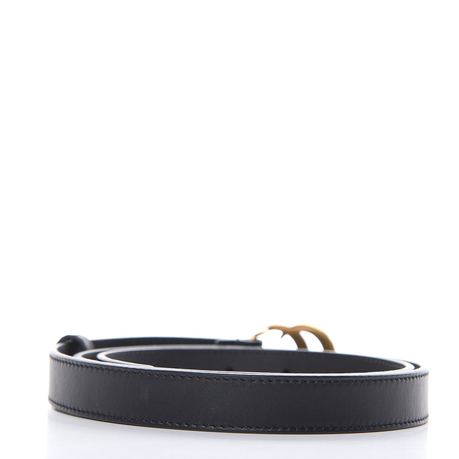 Gucci Calfskin Double G 20mm Belt 90 36 Black 3 of 6