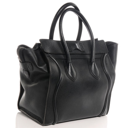 Celine Drummed Mini Luggage Black 3 of 8