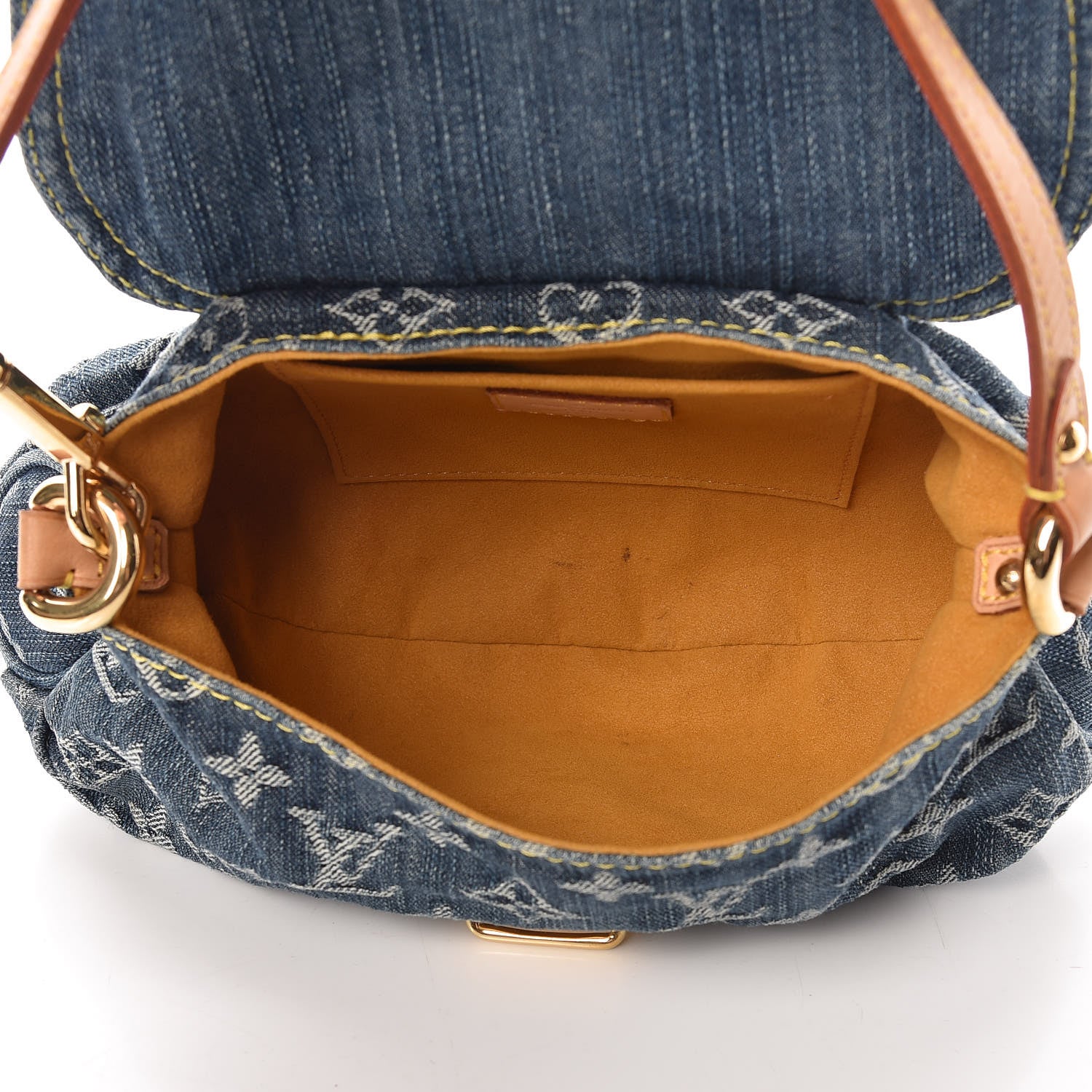 Louis Vuitton Monogram Denim Mini Pleaty Blue 5 of 12