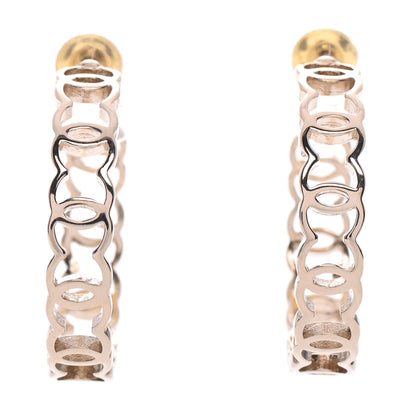 Chanel Metal CC Hoop Earrings Gold 1 of 5