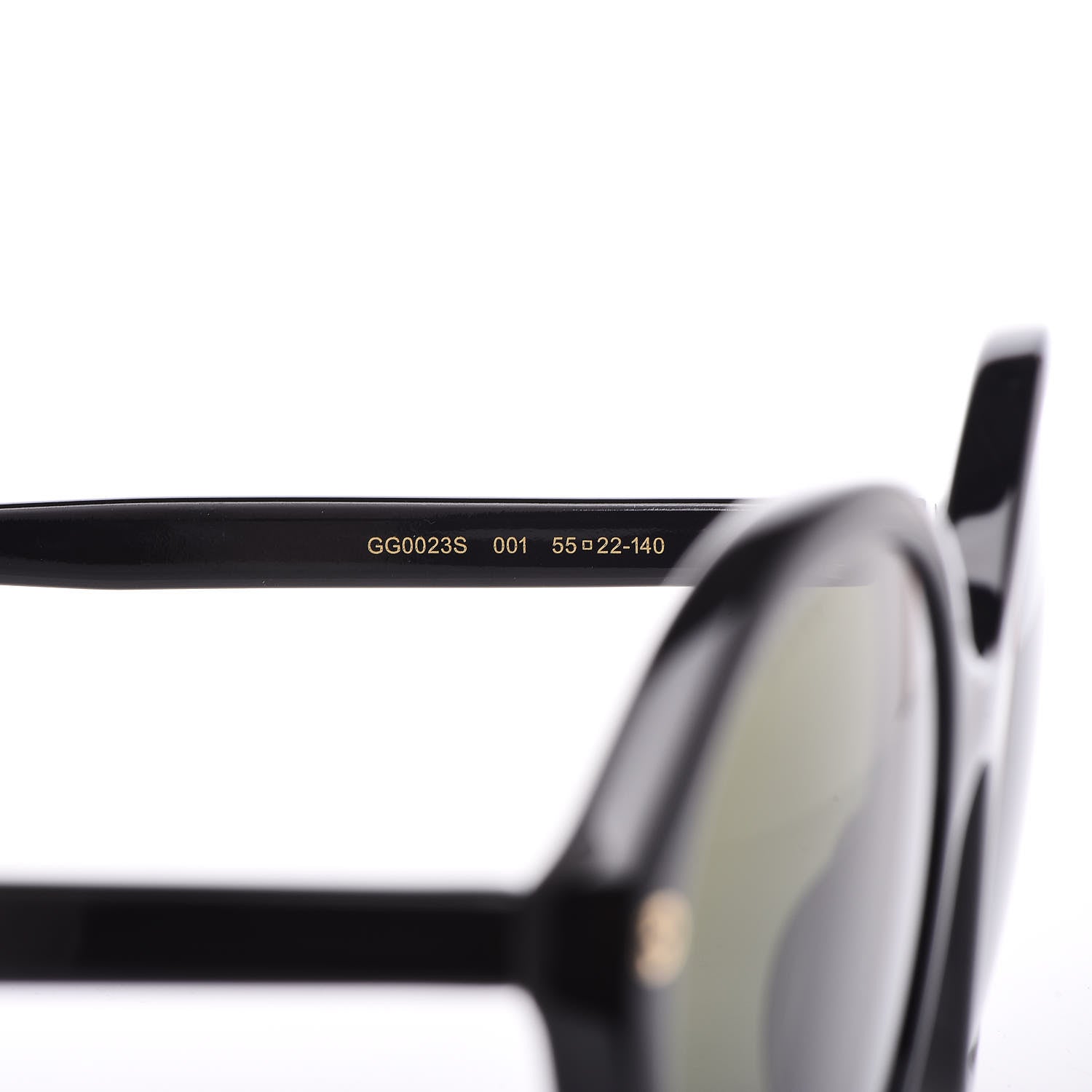 Gucci Acetate Round Sunglasses GG0023S Black 5 of 7