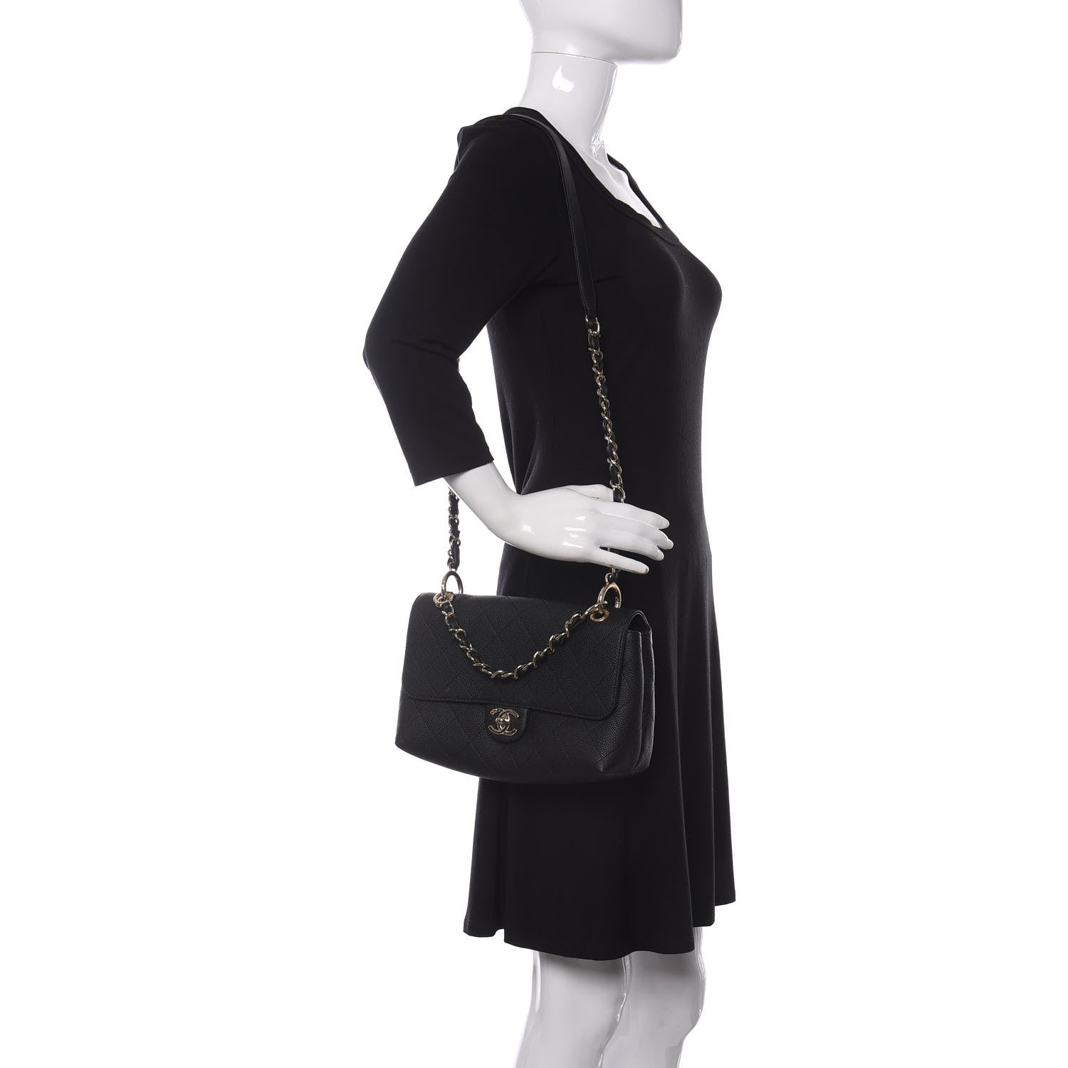 Chanel Caviar Quilted City Walk Flap Black 2 of 11