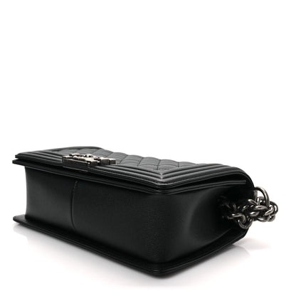 Chanel Caviar Quilted Medium Boy Flap Black 8 of 8