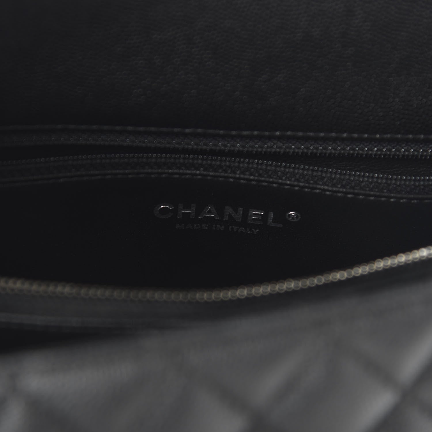 Chanel Caviar Lizard Embossed Quilted Small Coco Handle Flap Black 7 of 10