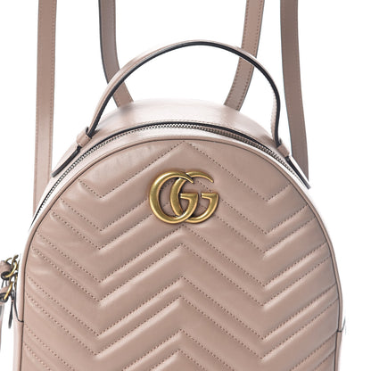 Gucci Calfskin Matelasse GG Marmont Backpack Porcelain Rose 7 of 9