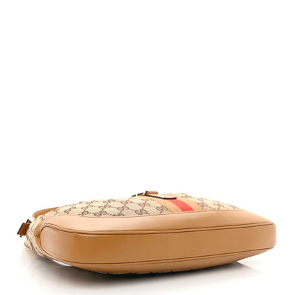 Gucci Monogram Web Jackie O Hobo Tan 4 of 11