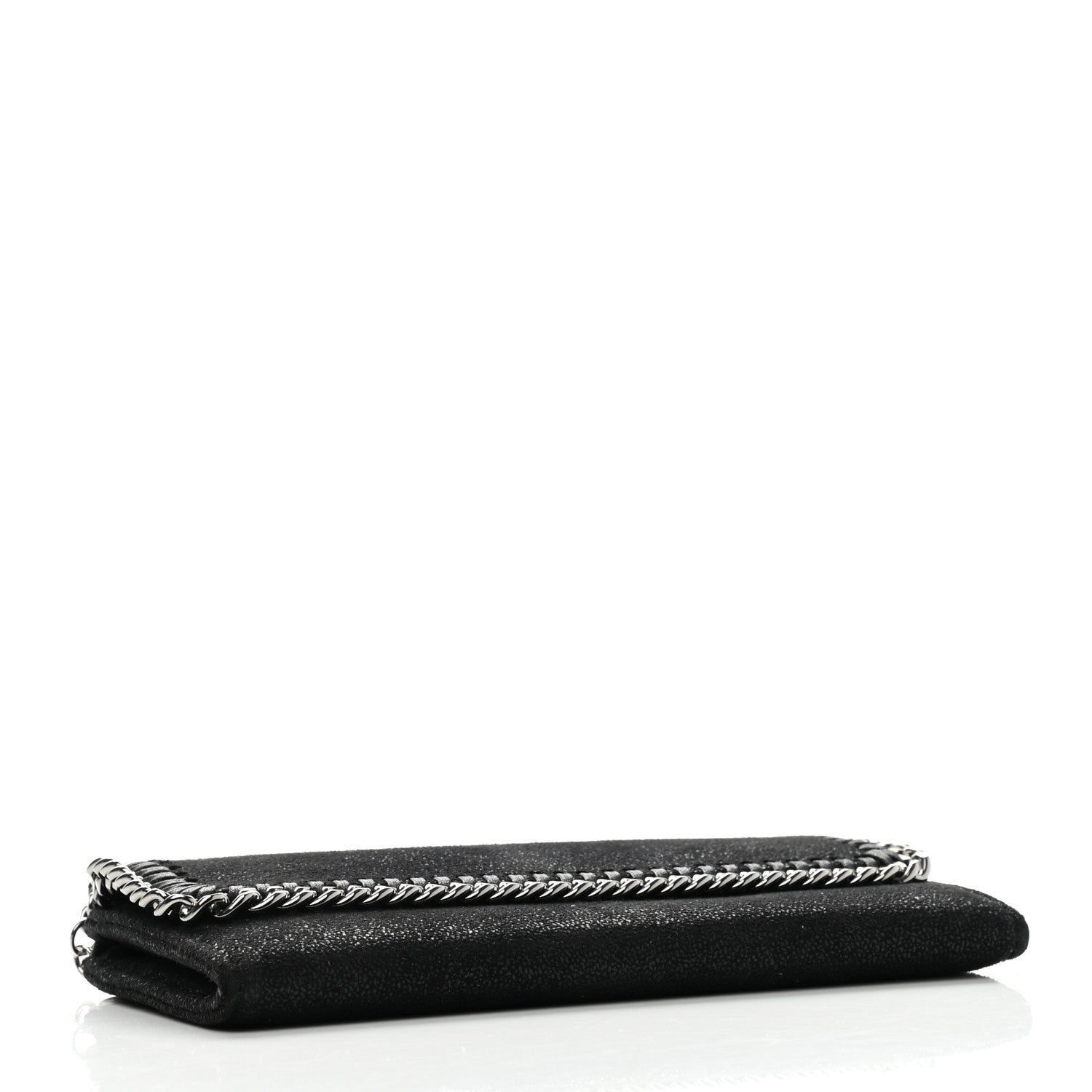 Stella McCartney Shaggy Deer Falabella Flap Wallet Black 4 of 7