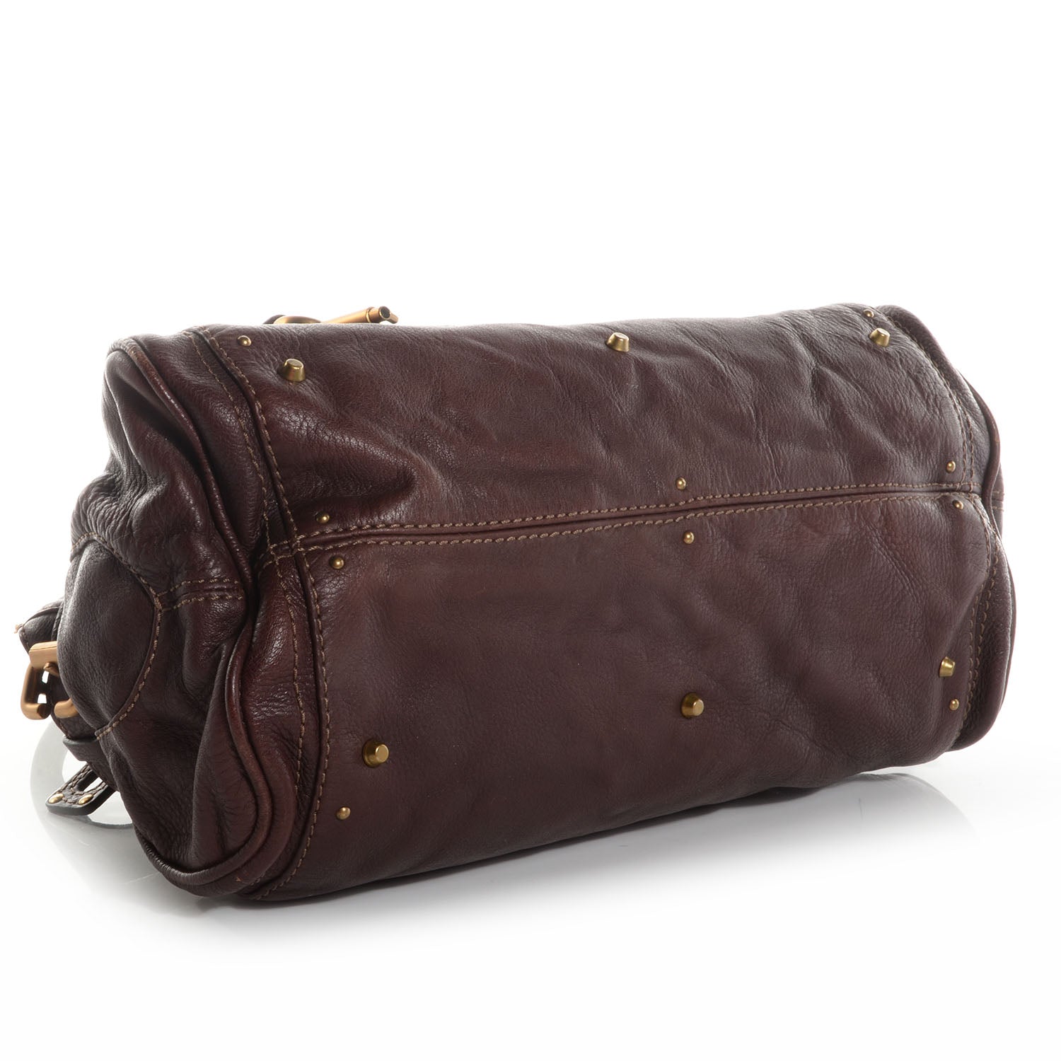 Chloe Leather Medium Paddington Satchel Chocolate 4 of 10