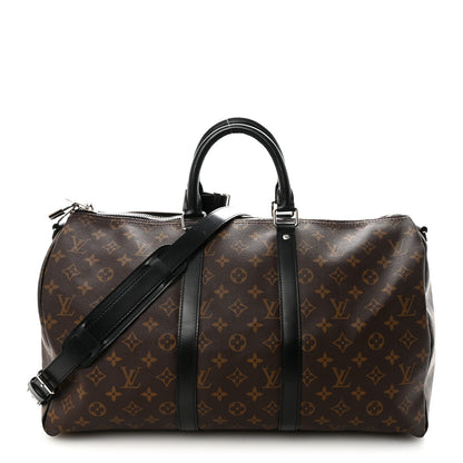 Louis Vuitton Monogram Macassar Keepall Bandouliere 45 1 of 8