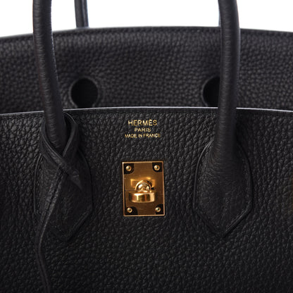 Hermes Togo Birkin 25 Black 8 of 11