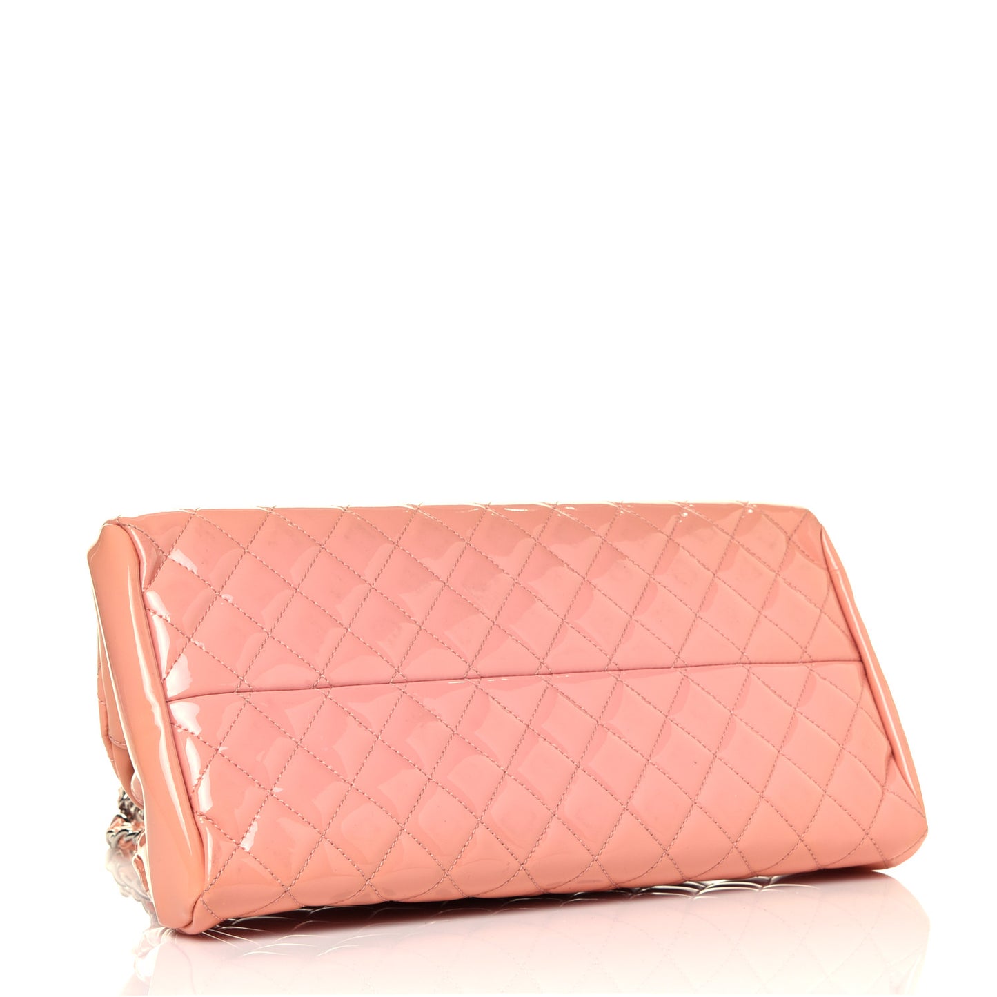 Patent Quilted Medium Just Mademoiselle Bowling Bag Pink