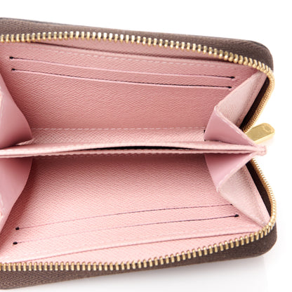 Louis Vuitton Damier Ebene Zippy Coin Purse Rose Ballerine 5 of 10