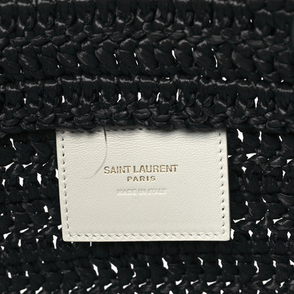 Saint Laurent Raffia Rive Gauche Tote Black 12 of 12