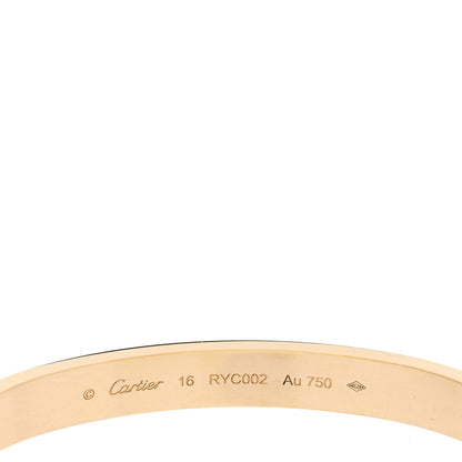 Cartier 18K Yellow Gold LOVE Bracelet 16 4 of 6