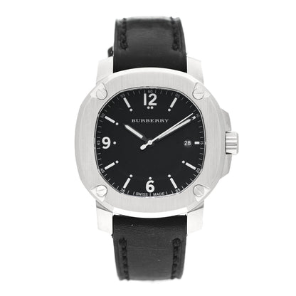 Burberry Stainless Steel Calfskin 43mm The Britain Quartz Watch Black BBY1300 1 of 5