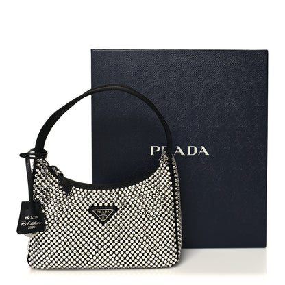 Prada Satin Crystal Mini Re-Edition 2000 Bag Cristal 10 of 10