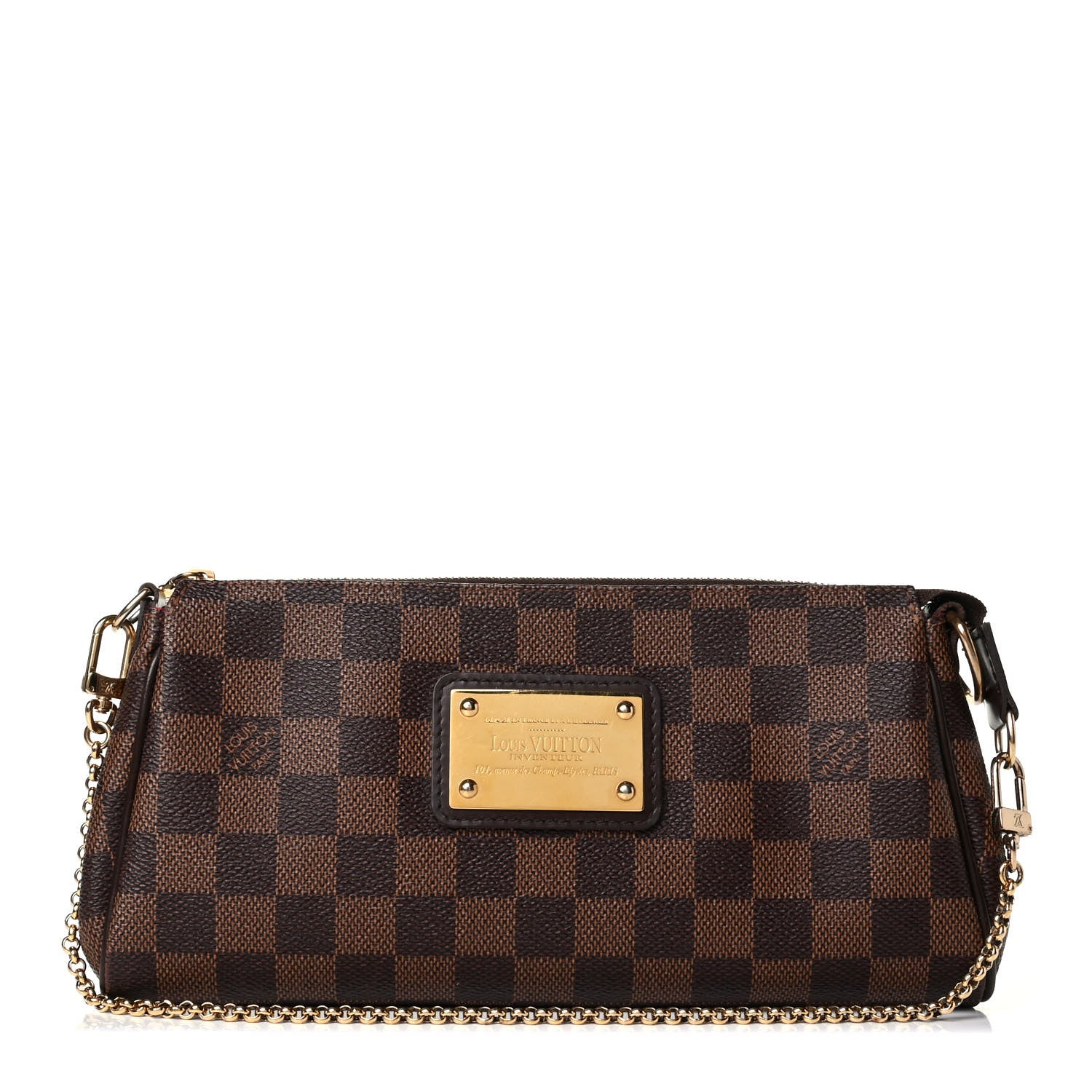 Louis Vuitton Damier Ebene Eva Clutch 1 of 7