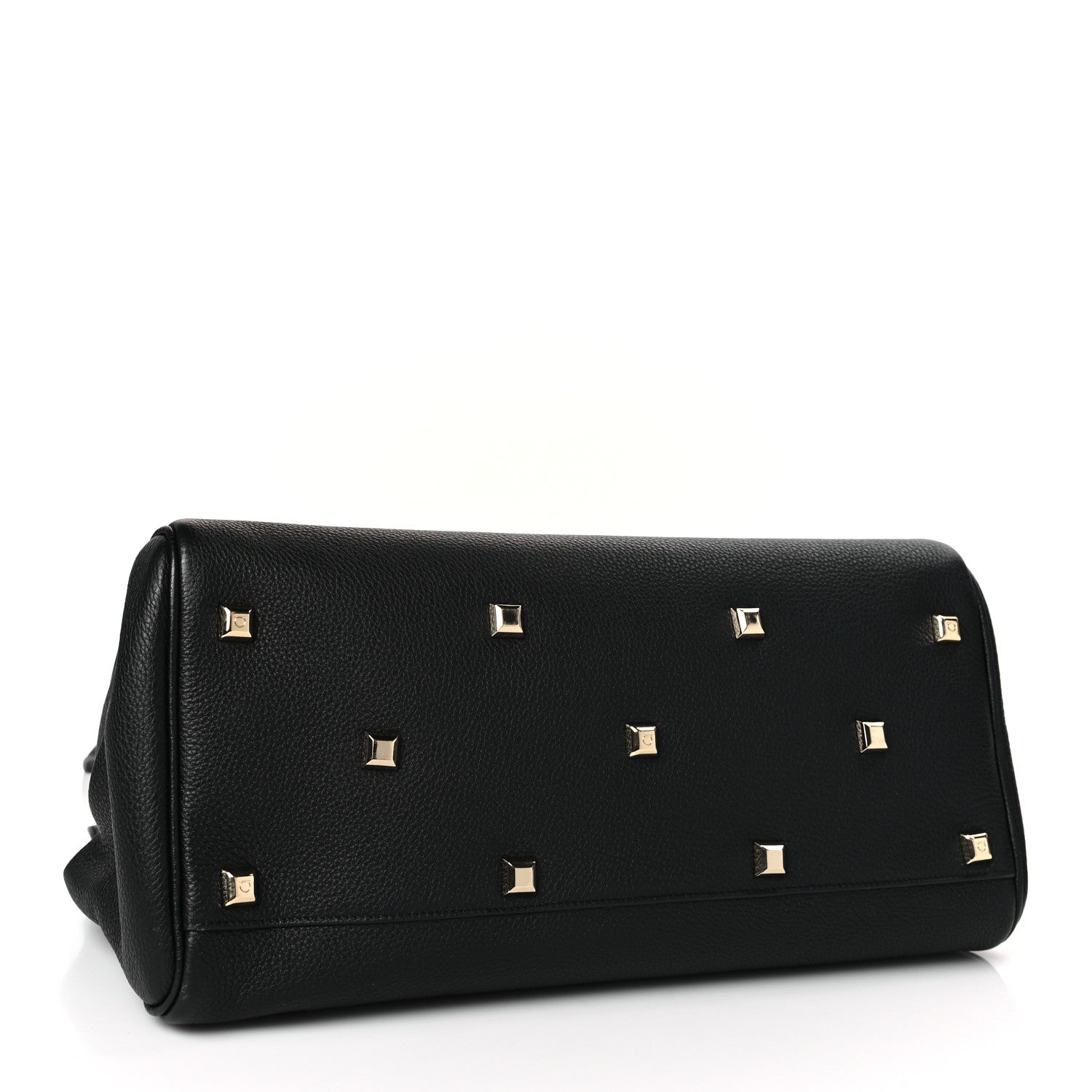 Salvatore Ferragamo Calfskin Large The Studio Bag Black 5 of 9