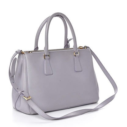 Prada Saffiano Small Galleria Double Zip Tote Glicine 3 of 13