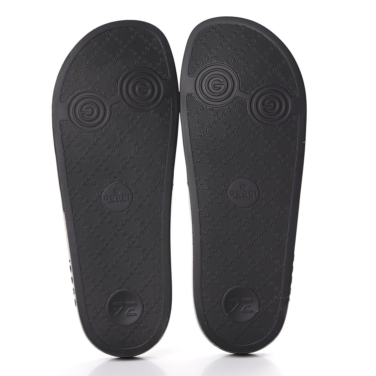 Gucci Rubber Womens Logo Slide Sandals 42 Black 5 of 8