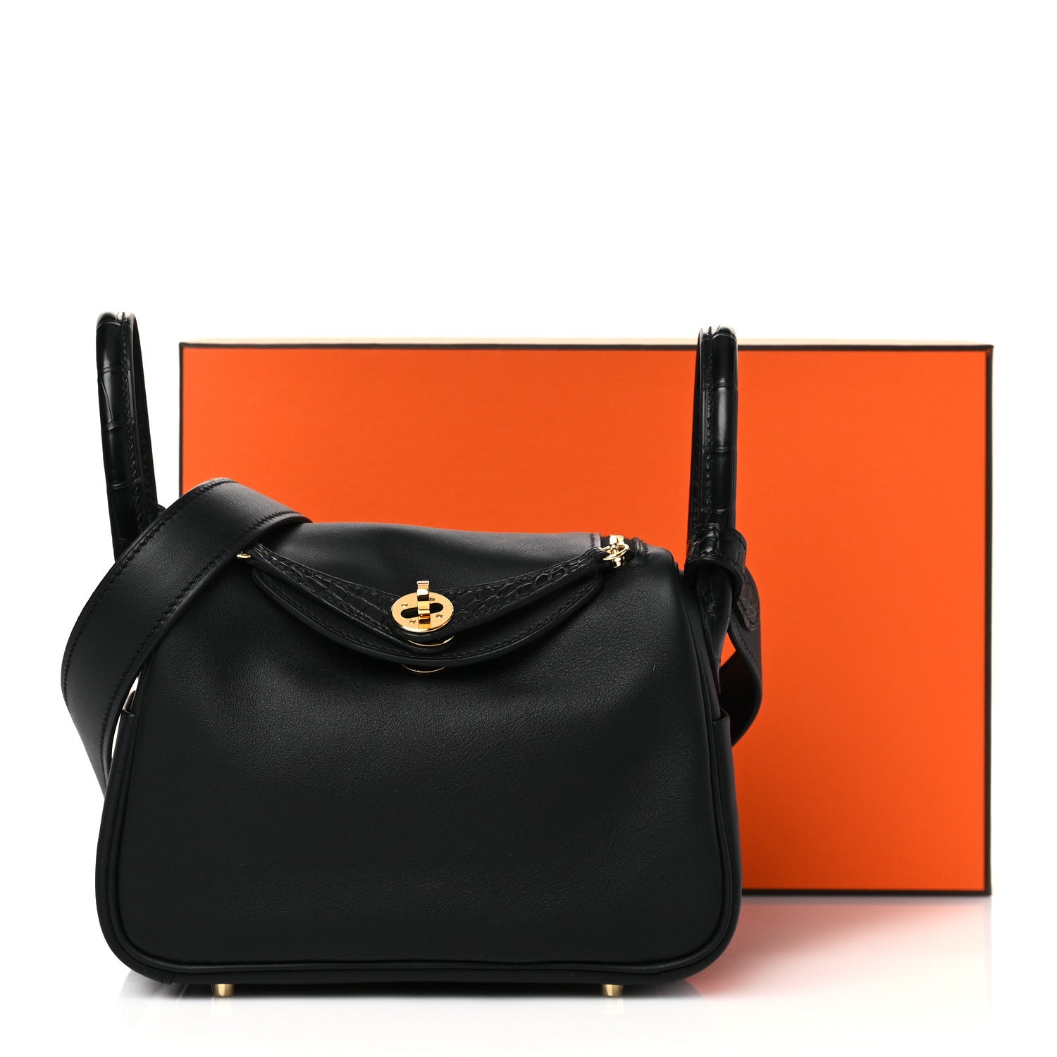 Hermes Swift Matte Alligator Mini Touch Lindy 20 Black 11 of 11