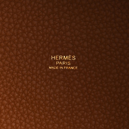 Hermes Taurillon Clemence Picotin Lock 18 PM Gold 6 of 9
