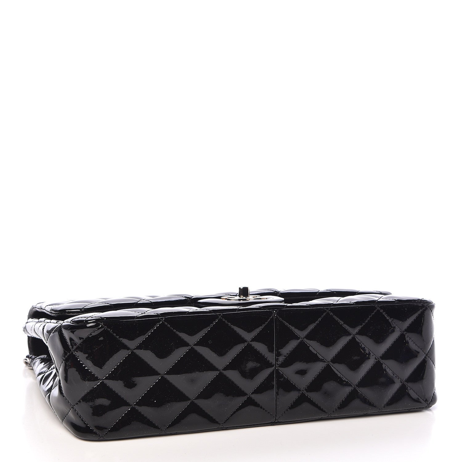 Chanel Patent Quilted Jumbo Single Flap Black 4 of 11