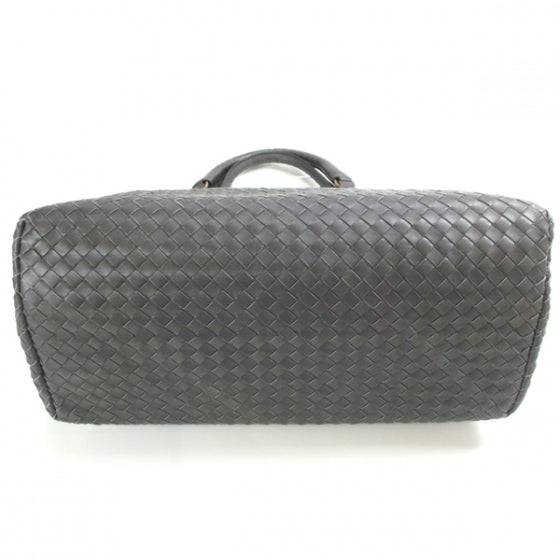 Nappa Intrecciato Roma Tote Ferro Gray