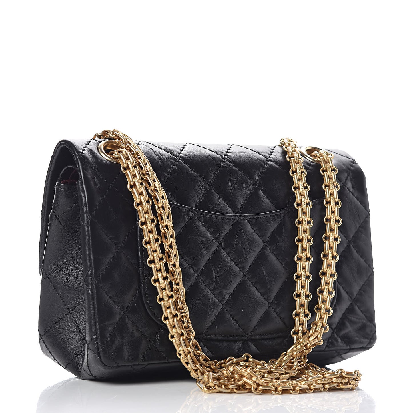 Aged Calfskin Lucky Charms 2.55 Reissue 224 Flap Black
