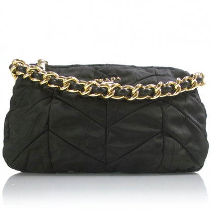 Prada Tessuto Nylon Chevron Bag Nero 1 of 9
