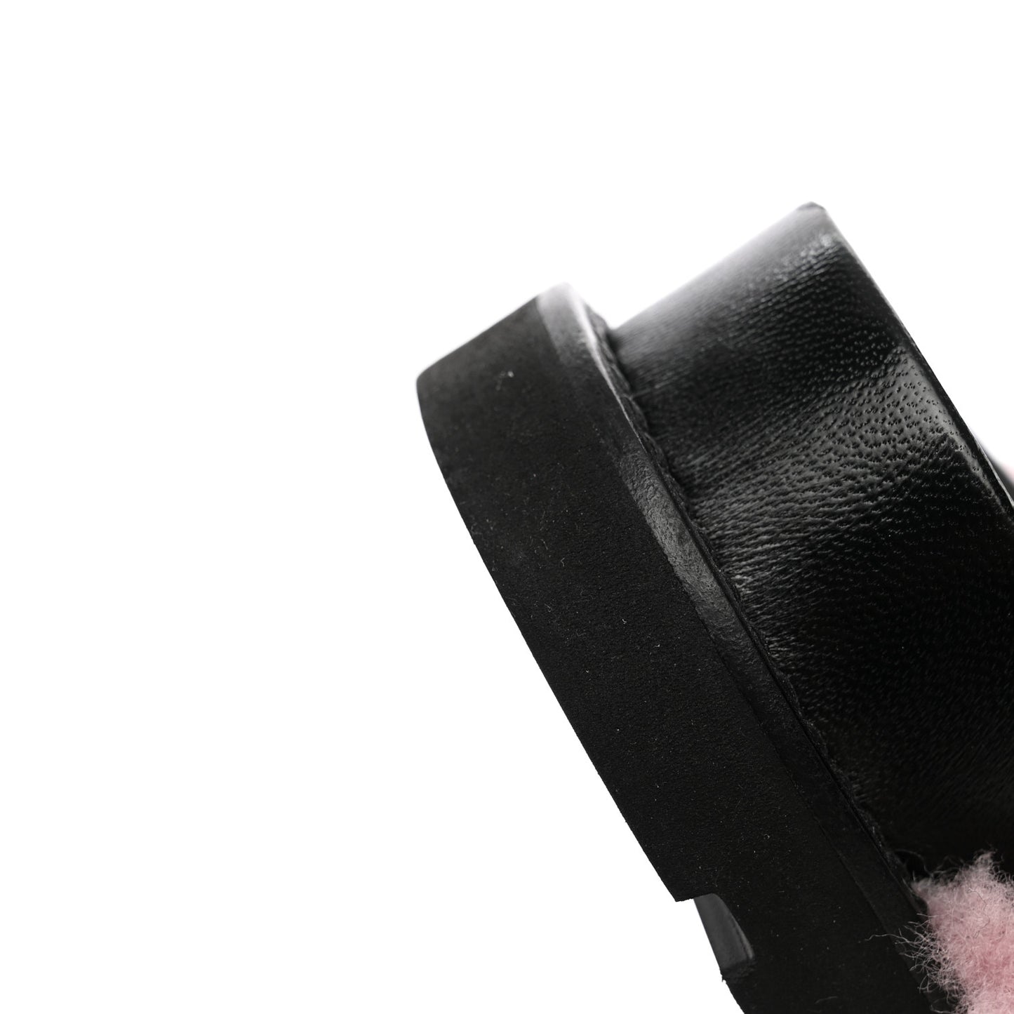 Shearling Paseo Sandals 38.5 Pink