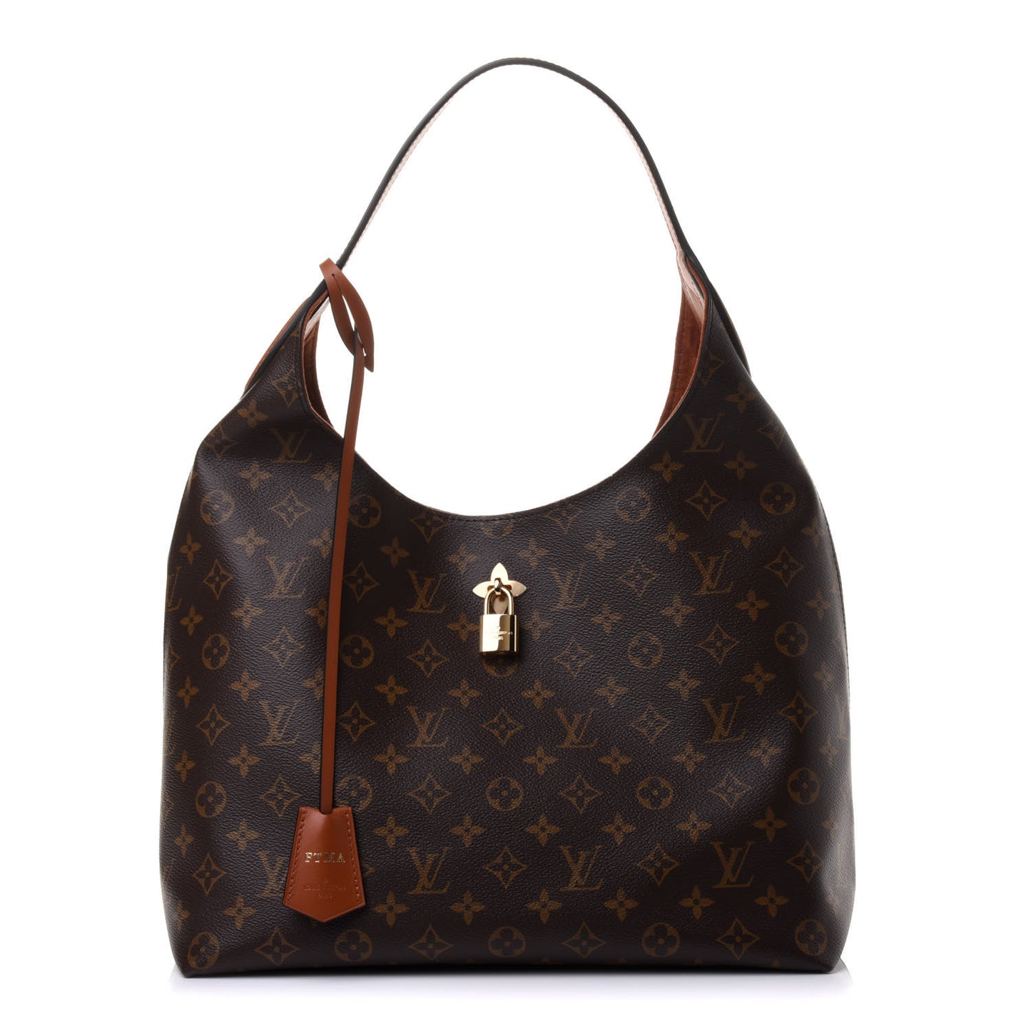 Monogram Flower Hobo Caramel