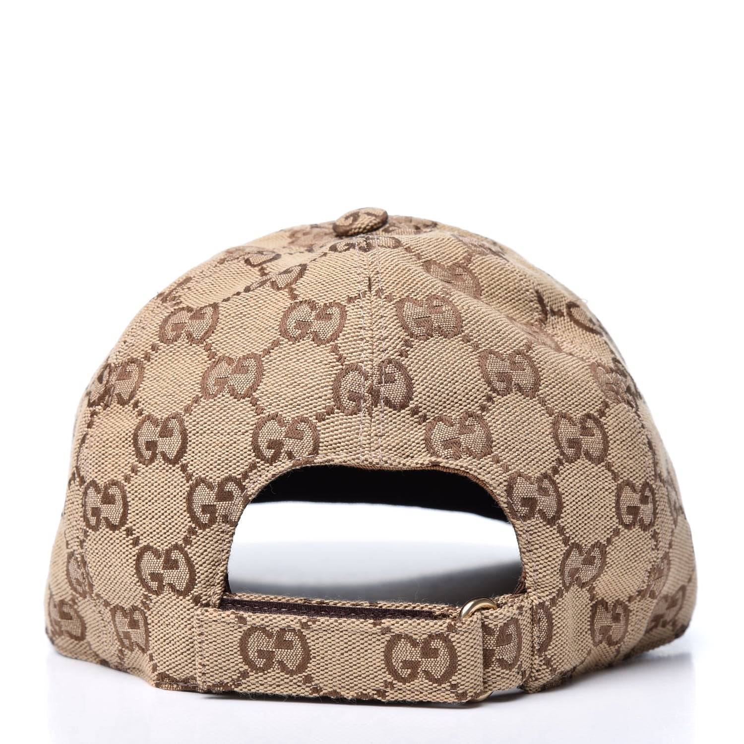 Gucci Monogram Textured Dollar Calfskin Zeno Baseball Hat S Beige 3 of 8