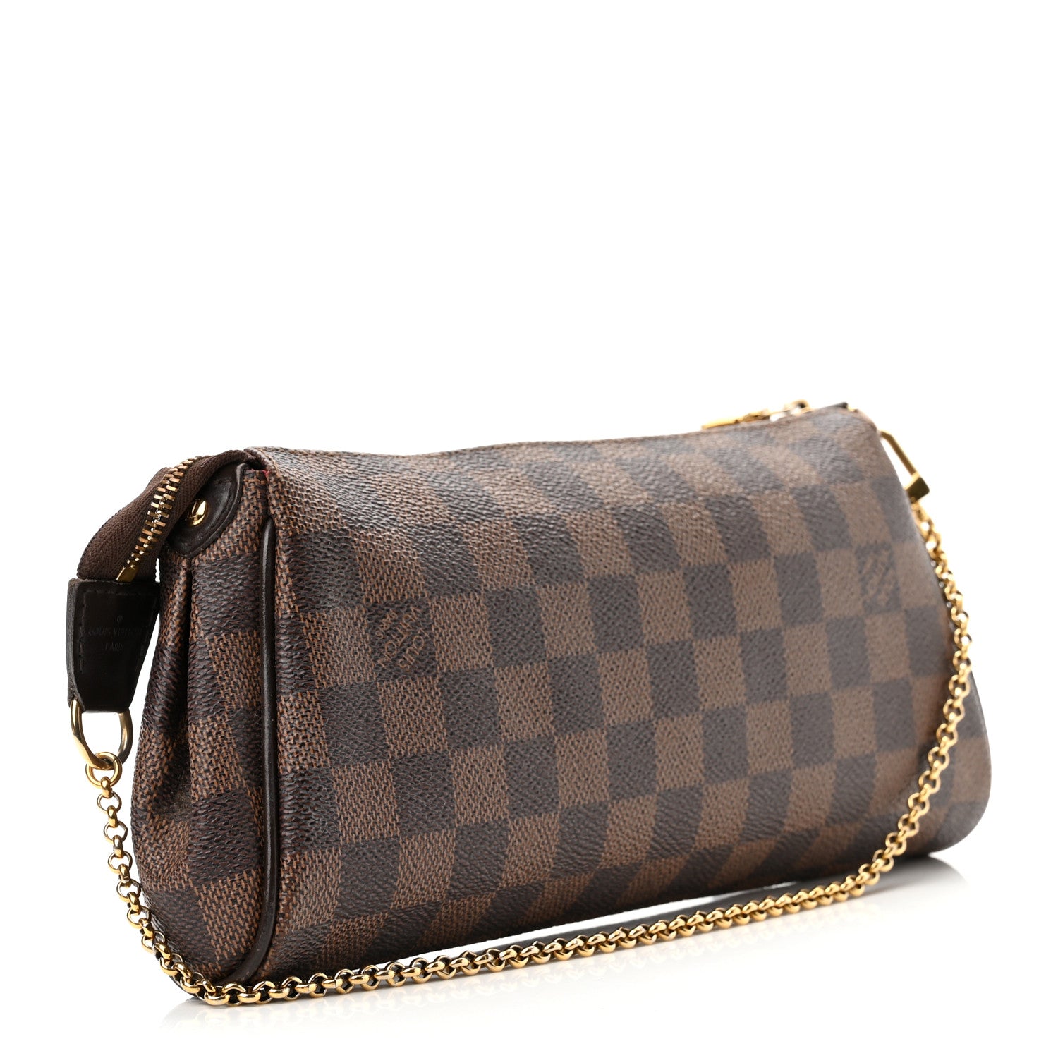 Louis Vuitton Damier Ebene Eva Clutch 2 of 9