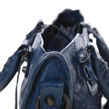 Balenciaga Agneau Classic Hardware Mini City Bleu Mineral 13 of 15