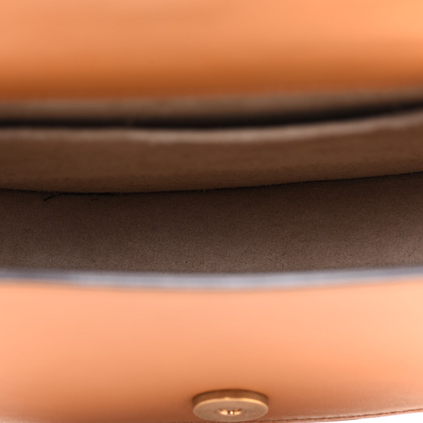Calfskin Suede Small Nile Bracelet Bag Caramel