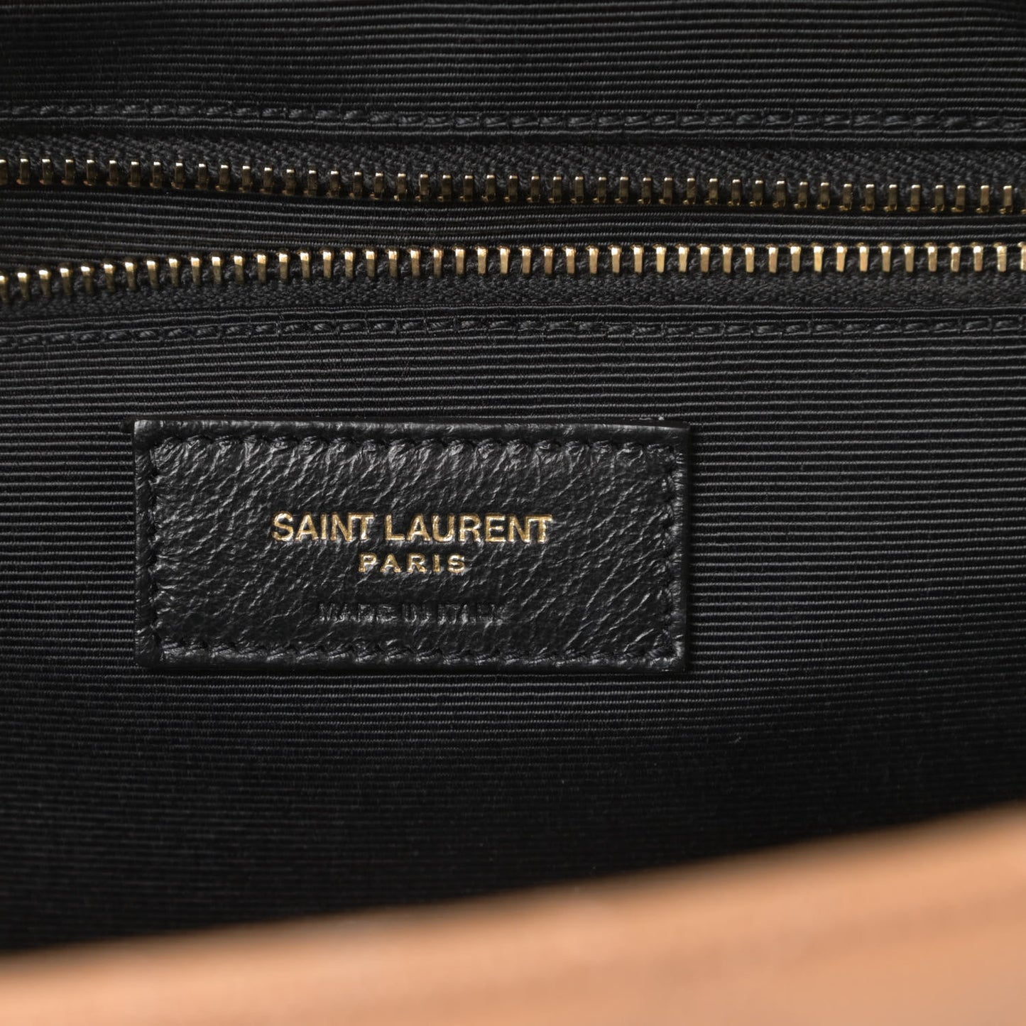 Grain De Poudre Textured Mixed Matelasse Triquilt Large Monogram Satchel Dune