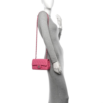 Chanel Lambskin Quilted Mini Rectangular Flap Pink 2 of 10