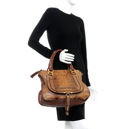 Chloe Python Calfskin Medium Marcie Satchel 2 of 7