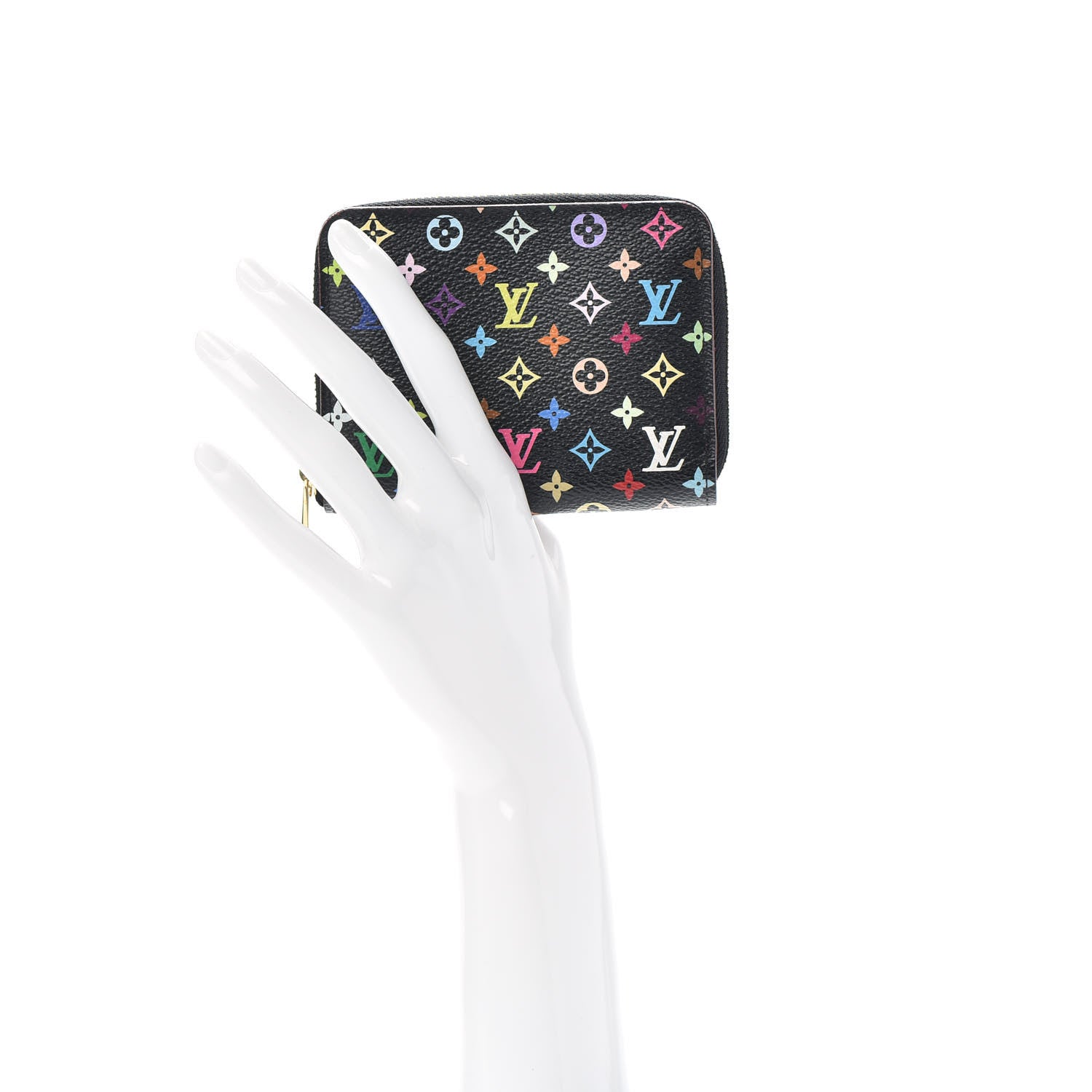 Louis Vuitton Monogram Multicolor Zippy Coin Purse Black Grenade 2 of 6