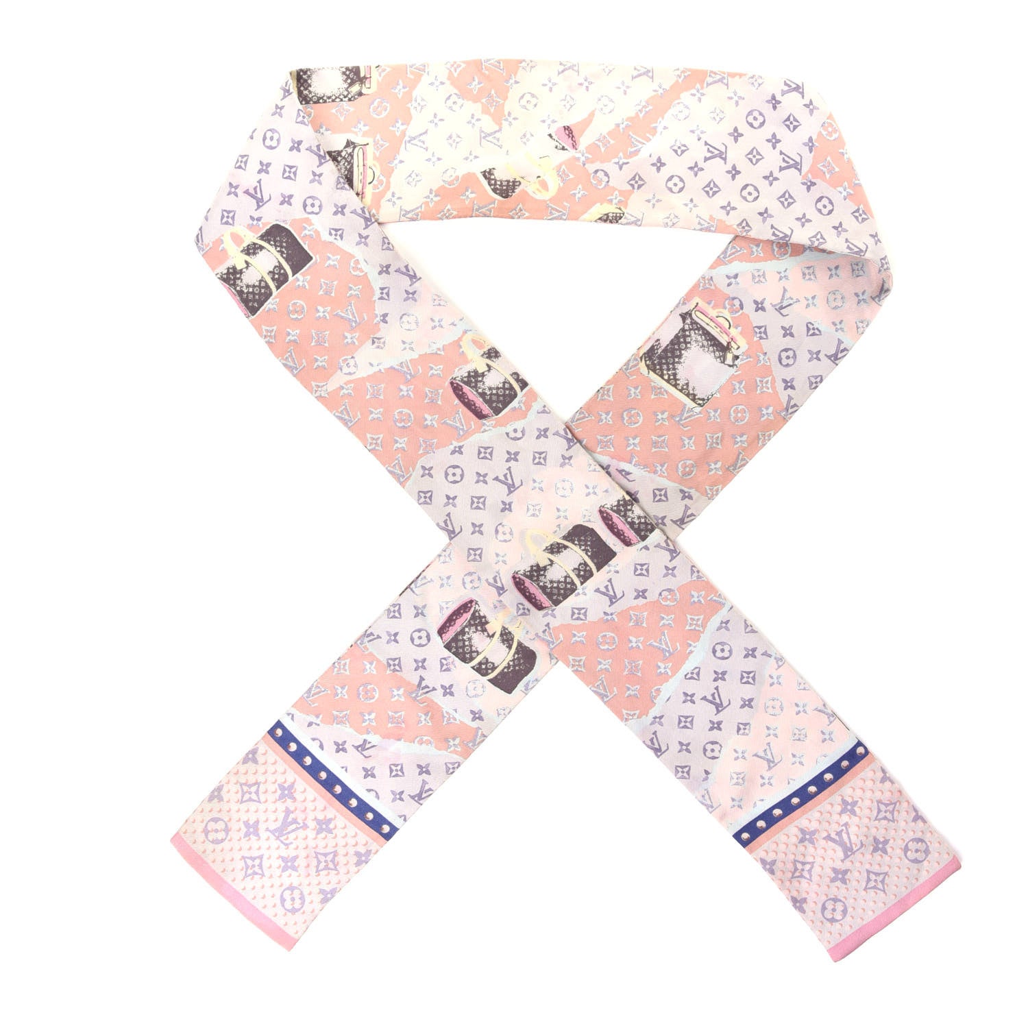 Louis Vuitton Silk Monogram Wallpaper Bandeau 1 of 3