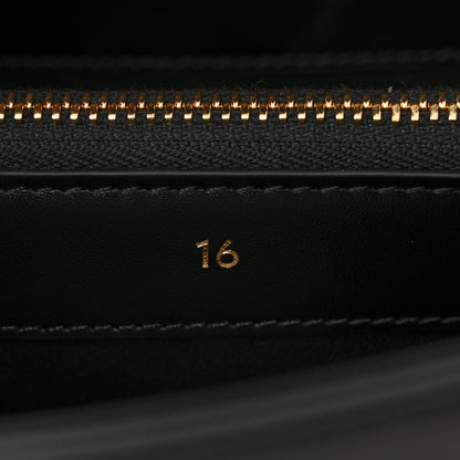 Celine Satinated Calfskin Small 16 Top Handle Bag Black 7 of 11