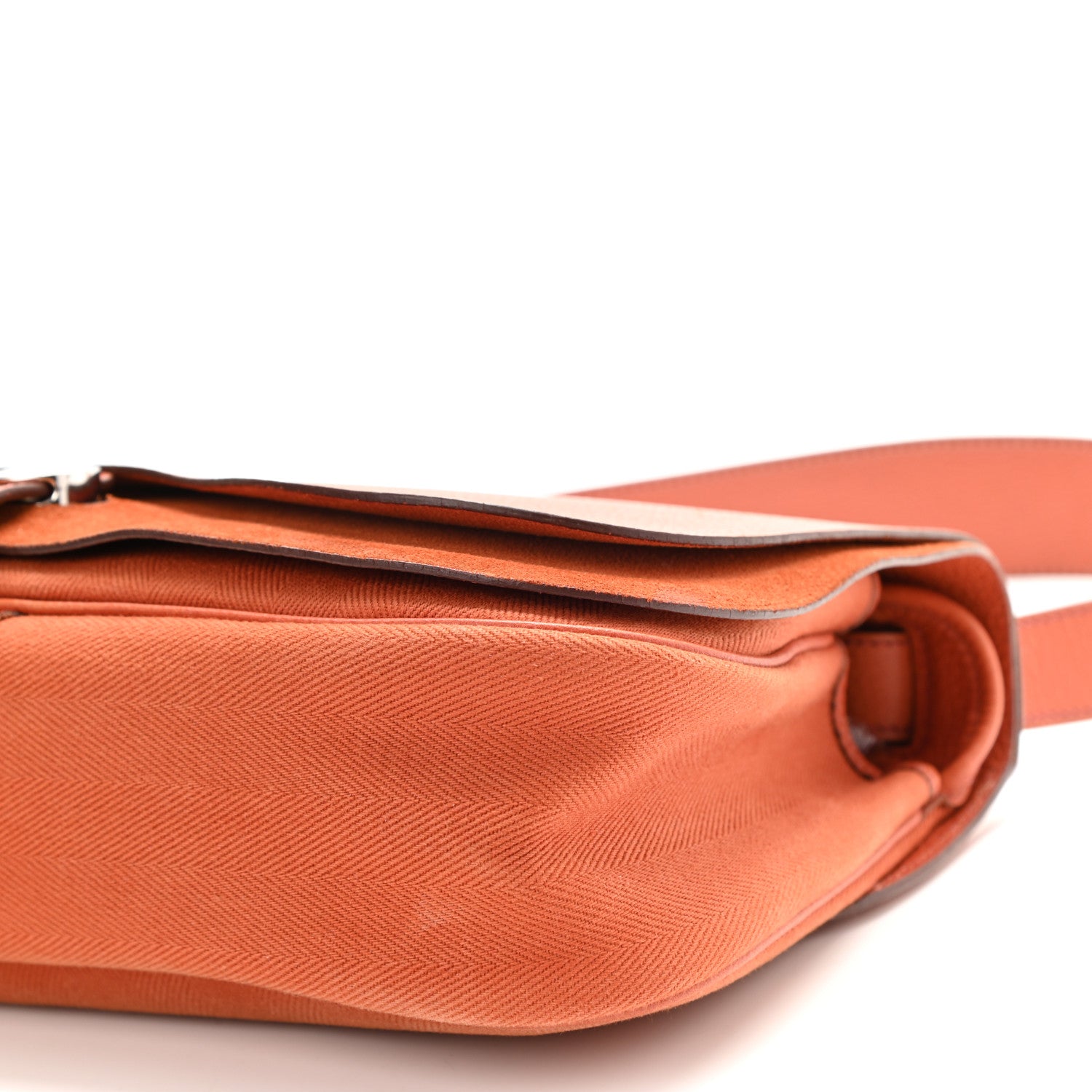 Hermes Vache Liegee Toile Sac Colorado MM Potiron 8 of 10