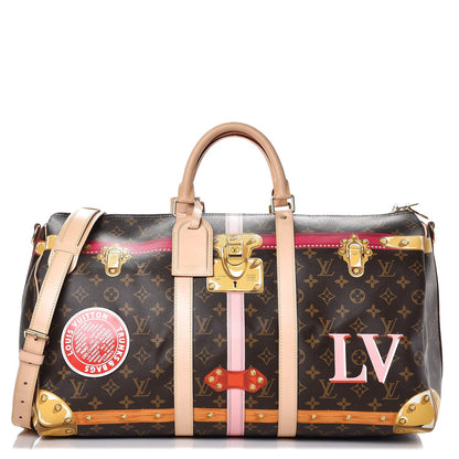 Louis Vuitton Monogram Summer Trunks Keepall Bandouliere 50 1 of 10