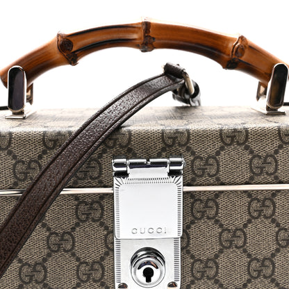 Gucci GG Supreme Monogram Globe-Trotter Beauty Case Brown 8 of 10