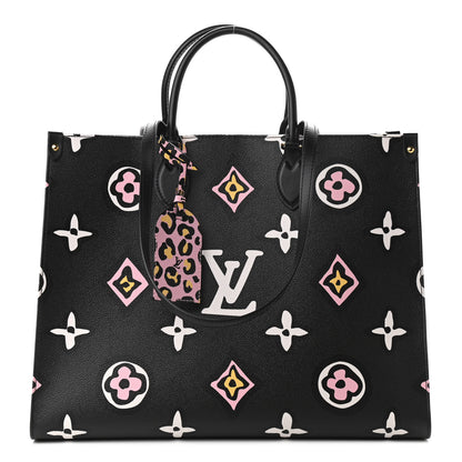 Louis Vuitton Monogram Giant Wild At Heart Onthego GM Black 1 of 10